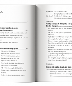 Muc luc cuon Nang Tam Tu Duy Voi Phuong Phap Ghi Nho 1 Phut