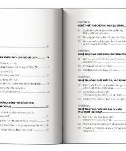 Muc luc cuon Nghe Thuat Ghi Chep 1 Phut 1