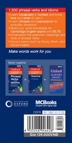 Oxford Learner's Pocket Phrasal Verbs And Idioms | MCBooks