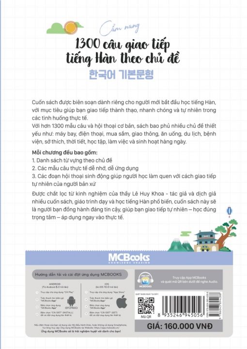 Mục lục cuốn sách Cẩm Nang 1300 Câu Giao Tiếp Tiếng Hàn Theo Chủ Đề