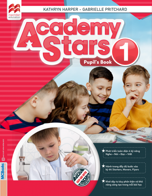 Bìa trước cuốn Academy Stars Pupil's Book 1
