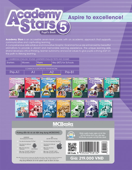 Bìa sau cuốn Academy Stars Pupil’s Book 5