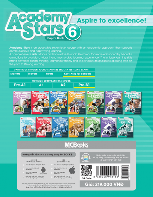 Bìa sau Academy Stars Pupil’s Book 6