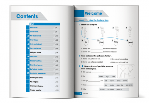 Mục lục Academy Stars WorkBook 2