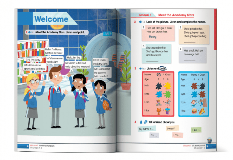 Nội dung cuốn Academy Stars Pupil’s Book 2