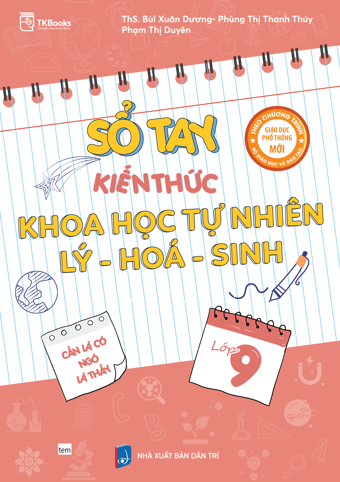 Cuốn sách Sổ tay kiến thức Khoa học Tự nhiên Lý - Hóa - Sinh lớp 9