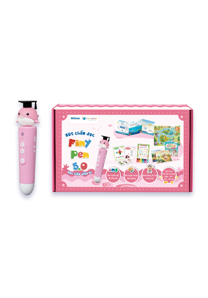 but-cham-doc-finypen-5.0-học-lieu-dieu-ki-mau-hong Bút chấm đọc FinyPen Học liệu diệu kì màu hồng