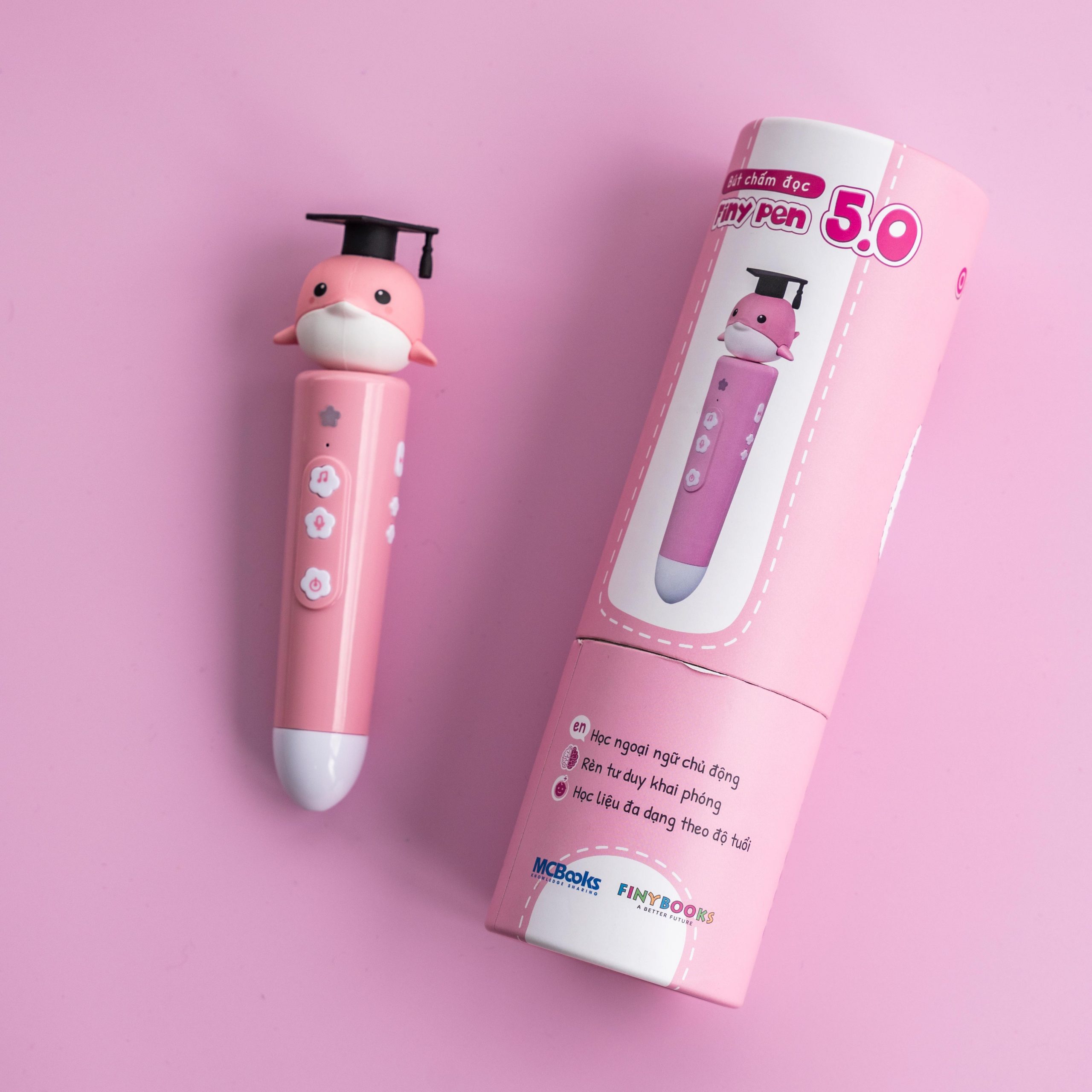 Bút Chấm Đọc Fiynpen 5.0 Màu hồng