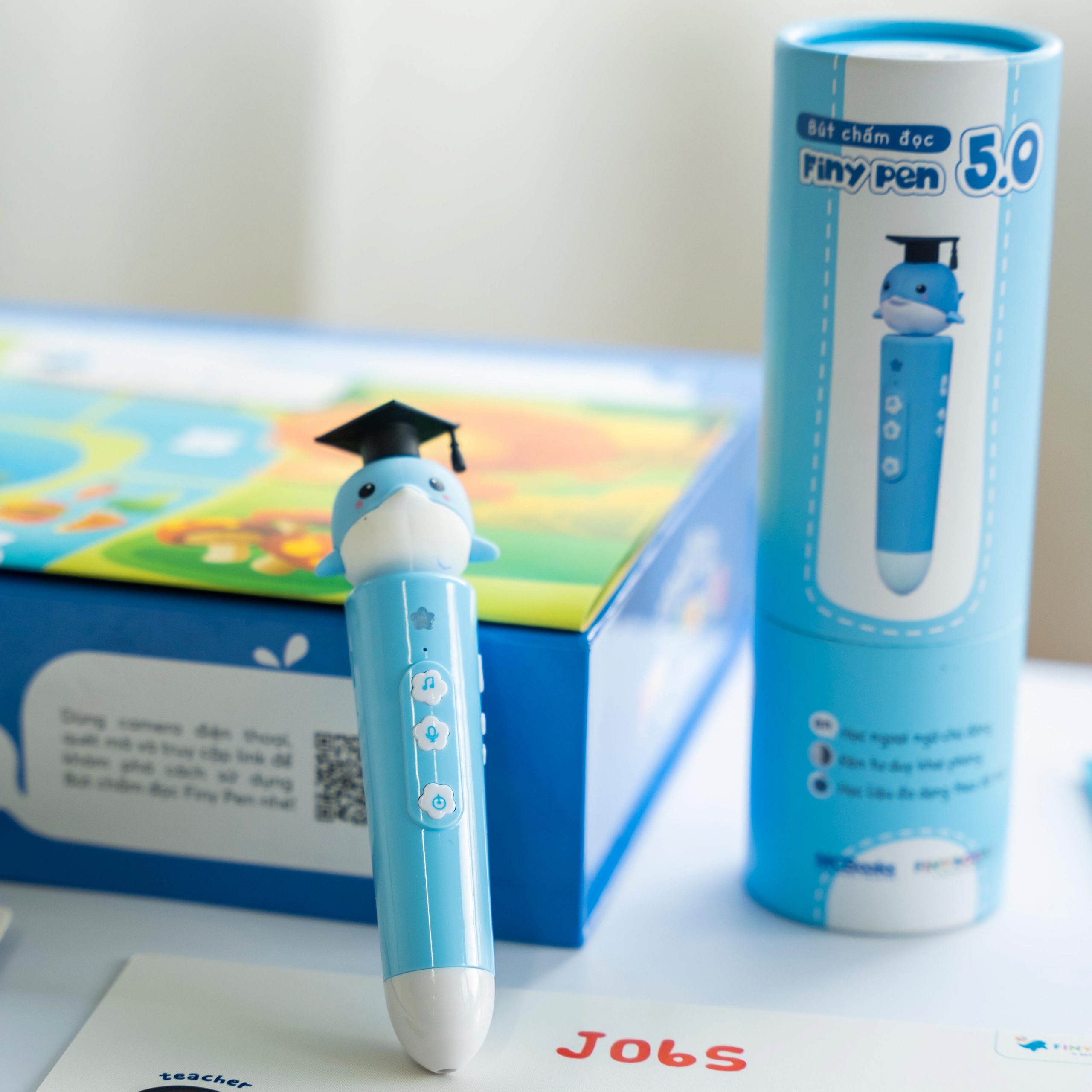 Bút chấm đọc FinyPen 5.0 màu xanh