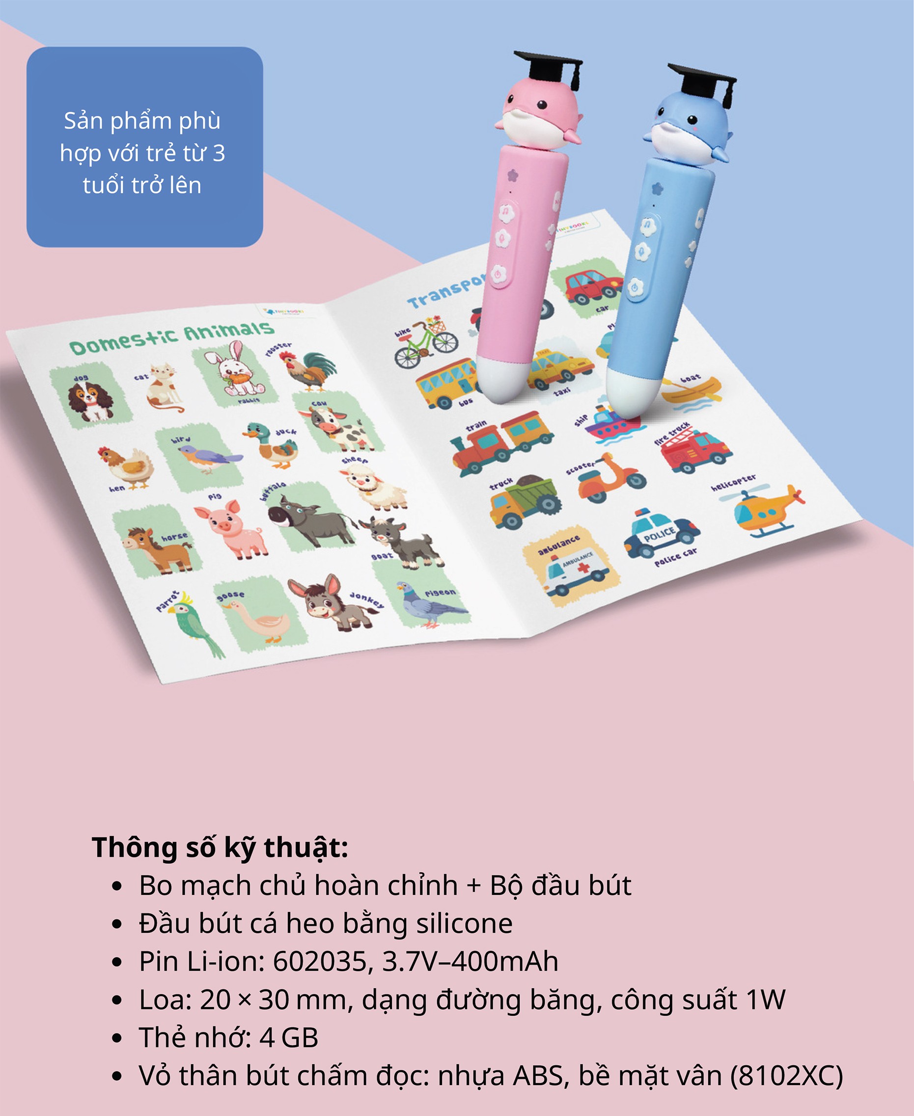 Thông số kỹ thuật Bút chấm đọc FinyPen 5.0