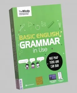Ngữ pháp tiếng Anh căn bản bìa xanh bìa trước 3d